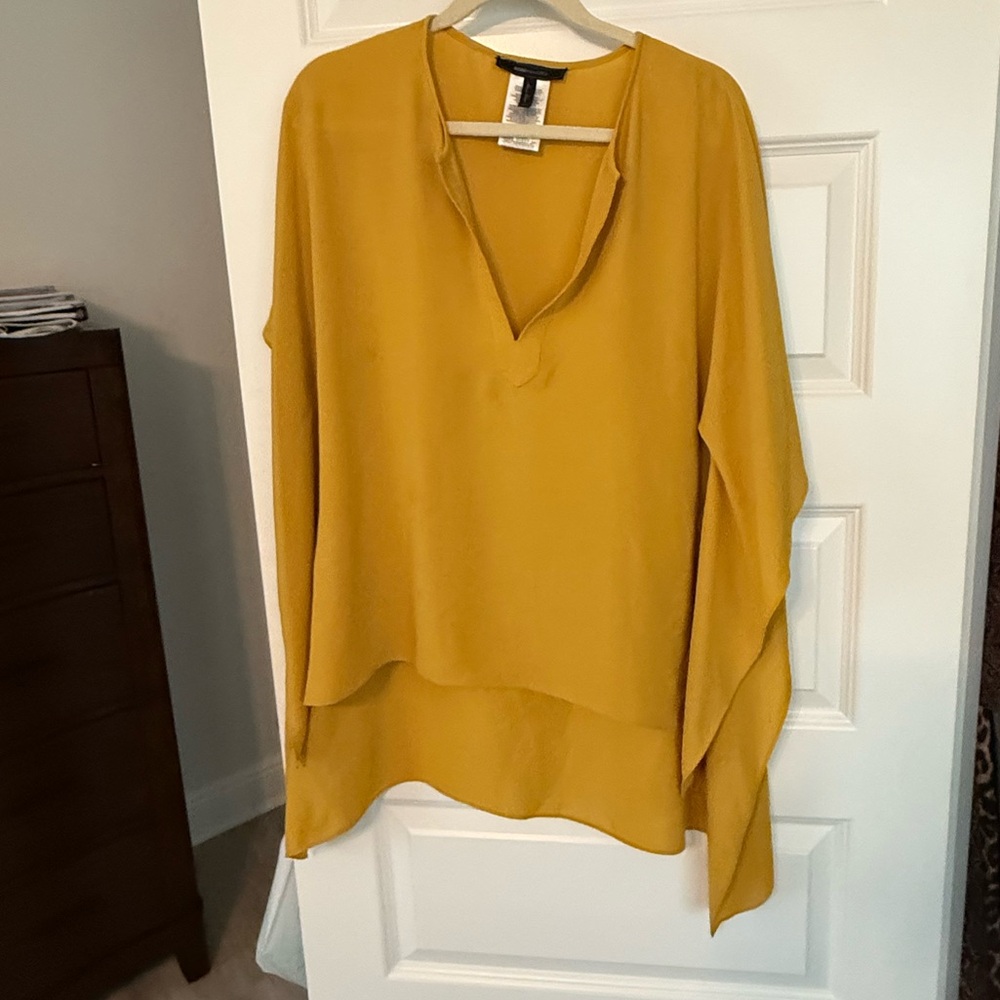Mustard Yellow Flowing Blouse